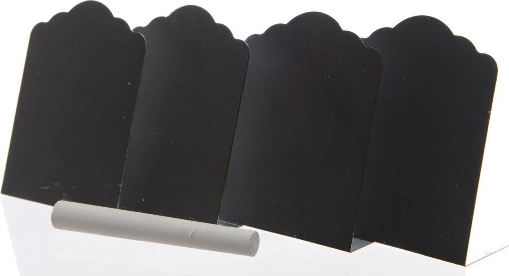 Kartenhalter Tafel Eisen schwarz Menühalter 4er Set