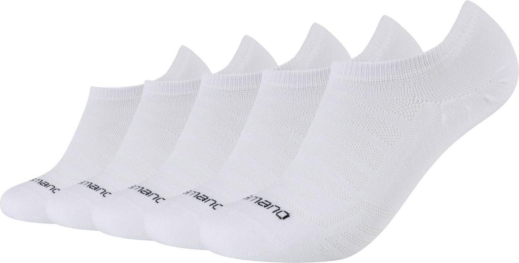 Camano Uni-Sneaker-Socken 5 Paar weiß 39 - 42