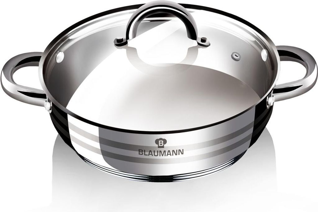 Mělký hrnec s poklicí nerezový 20cm GOURMET LINE 21078 Obrázek produktu 