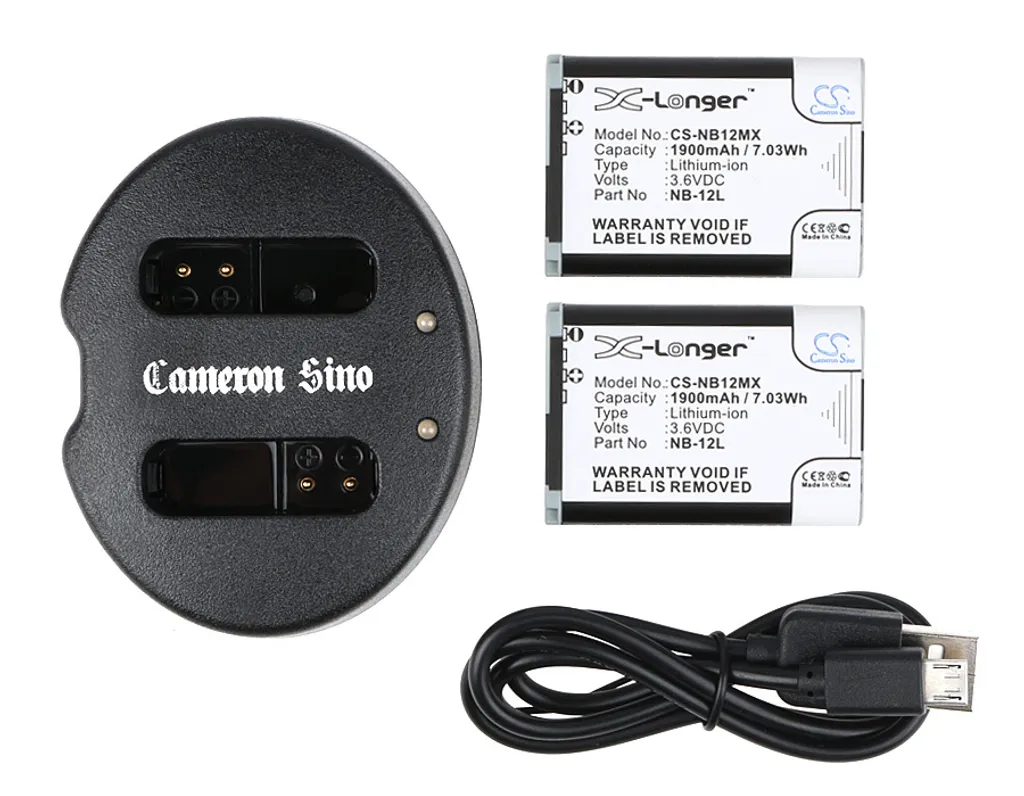 Batterie de Secours NB-12L pour Canon LEGRIA Mini X et VIXIA Vidéo