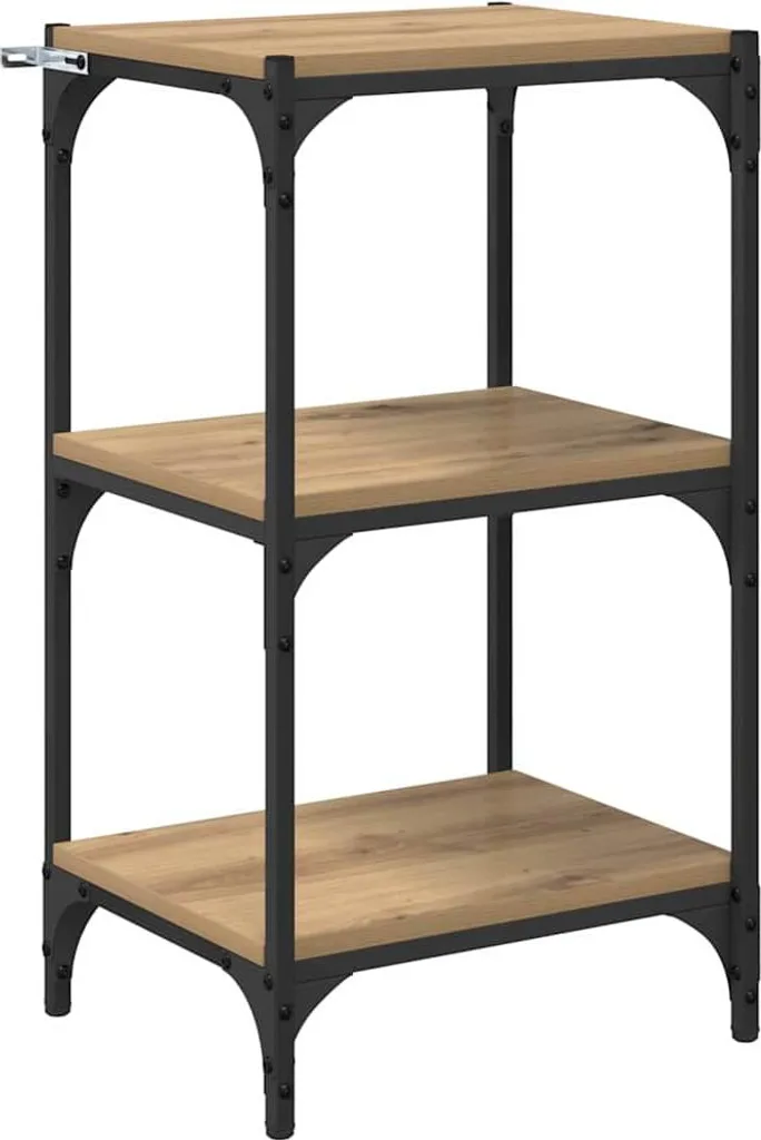 SYFAX™ Armadio per Libri Rovere Artigianale 40x33x70,5 cm | Scaffale Compatto