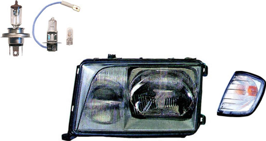 Johns, Scheinwerfer Osram Night Breaker Laser passend für Mercedes W124 Links Blinker 1248208559 A1248208559 1248260943 A1248260943