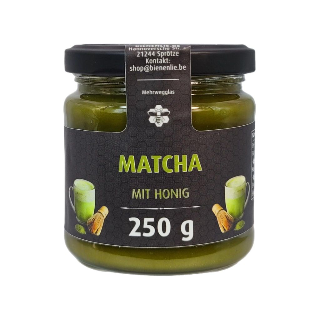 Matcha mit Honig 250g | cremiger Honig mit Matcha | süße Geschenk Idee vom Imker