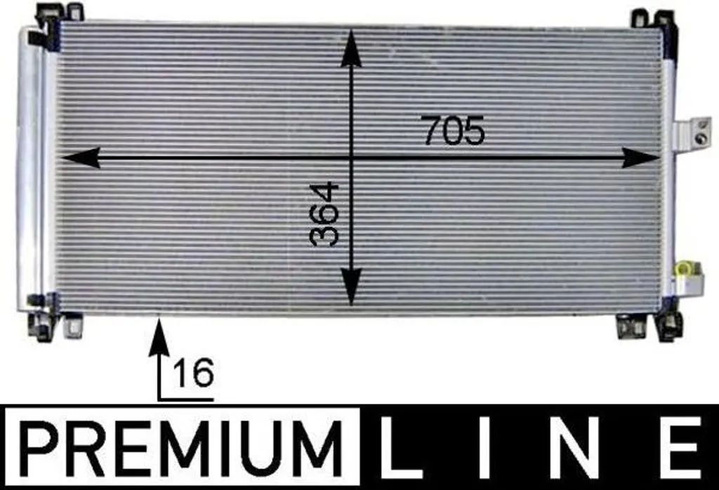 Mahle AC 597 000P Condenseur Climatisation Premium Line pour PSA Group