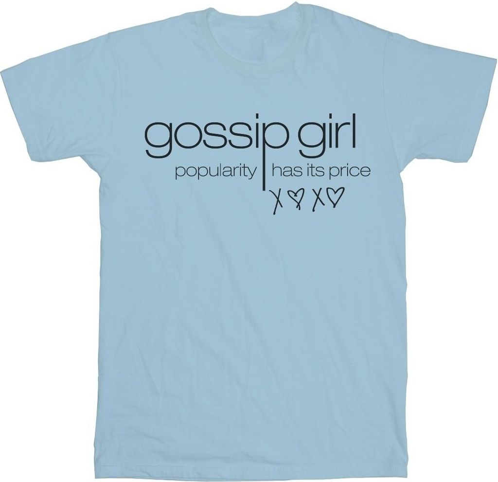 Gossip Girl - "Popularity Has It's Price" T-Shirt für Damen BI25949 (S) (Babyblau)