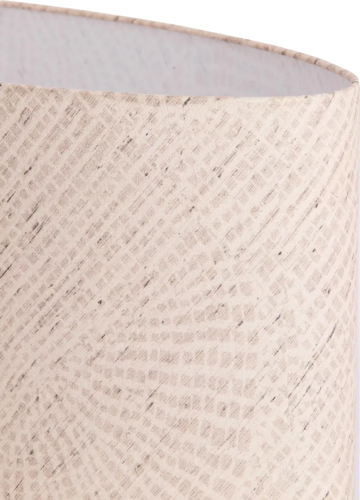 Abat-jour textile beige Stone E27 Light & Living finition soignée