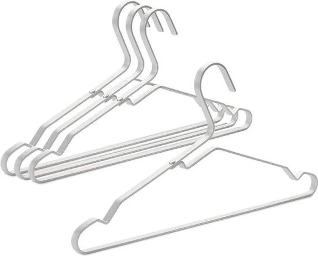 Cintres en aluminium anti-encombrement pour petits placards
