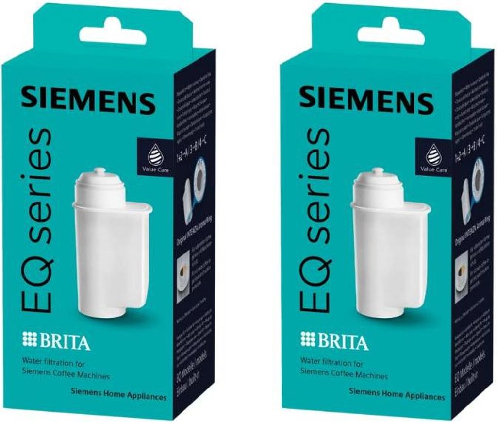 BOSCH SIEMENS 2 x TZ70003 Brita Wasserfilter Intenza für ALLE EQ Vollautomaten/Kaffeevollautomaten TZ70003A/TZ70033A