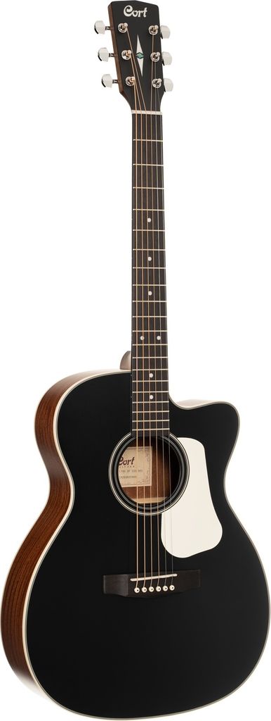 Cort L100OCF-CED Black Satin Jumbo Elektro-Akustikgitarren