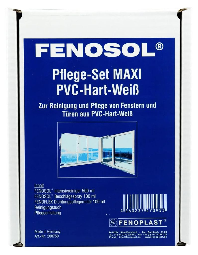 FENOPLAST Fenosol Pflege-Set PVC-Hart-weiß MAXI Produktbild 
