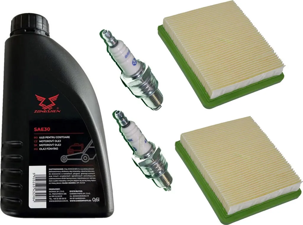 Kit Risparmio Manutenzione Cobra MX 484 534 Olio SAE30 + Ricambi 2+2