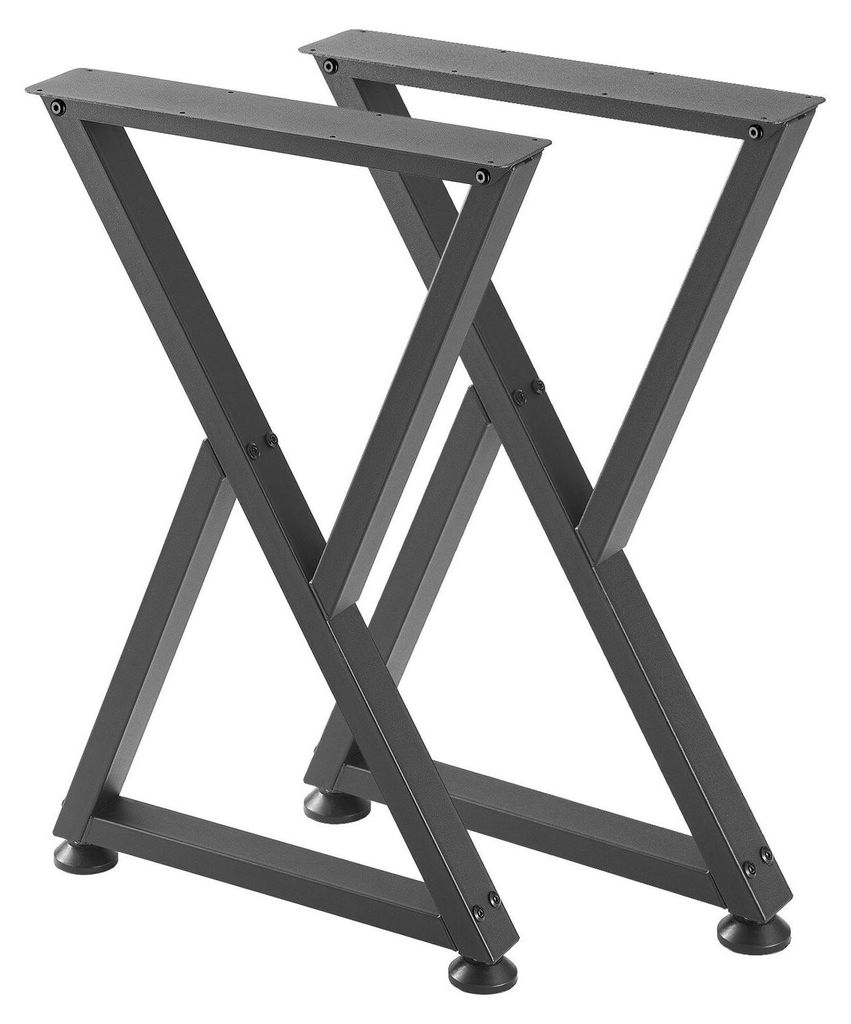 Table Legs, 740 x 472 mm (H x W) Steel Furniture Legs, Modular Design, Easy Assembly, 1000 kg Max Load Heavy Duty, Z Shape for Home Office Desk DIY...