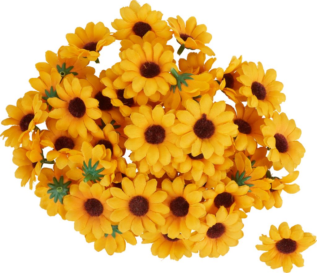 VBS Mini Sonnenblumen Blüte, ca. Ø 4 cm, 50 Stück Produktbild 