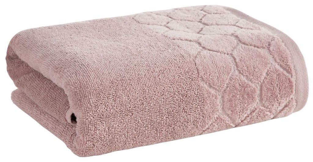 EUROFIRANY | Handtuch - Badetuch - Seifentuch - 50 x 90 cm - rosa - 100% Baumwolle - Duschtuch - Badezimmer