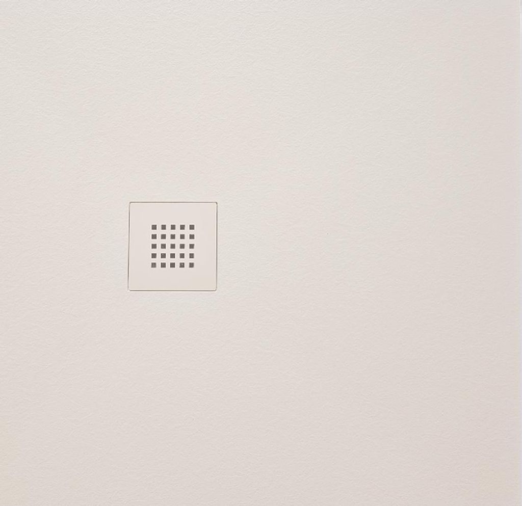 Gelco MITIA Gussmarmor-Duschwanne, Quadrat 90x90cm, grau