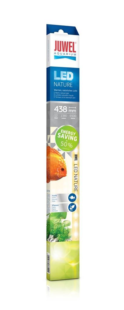 A product package for a Juwel LED Nature aquarium light tube.