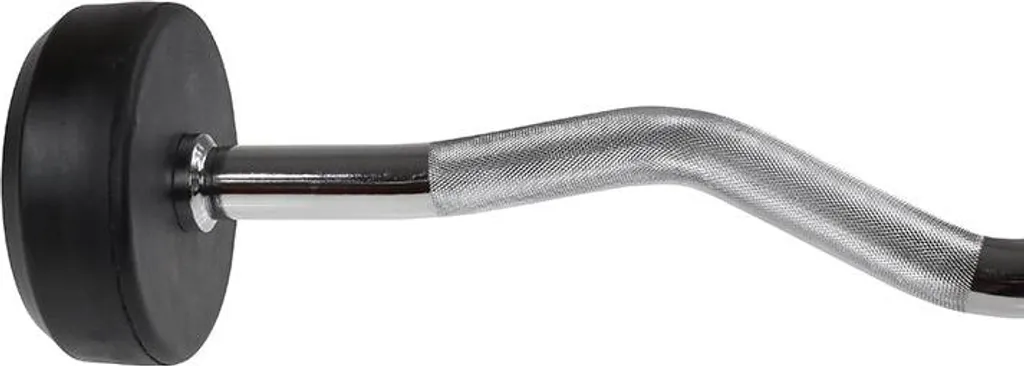 Barre de curl 10 kg anti-bruit et anti-choc en caoutchouc résistant