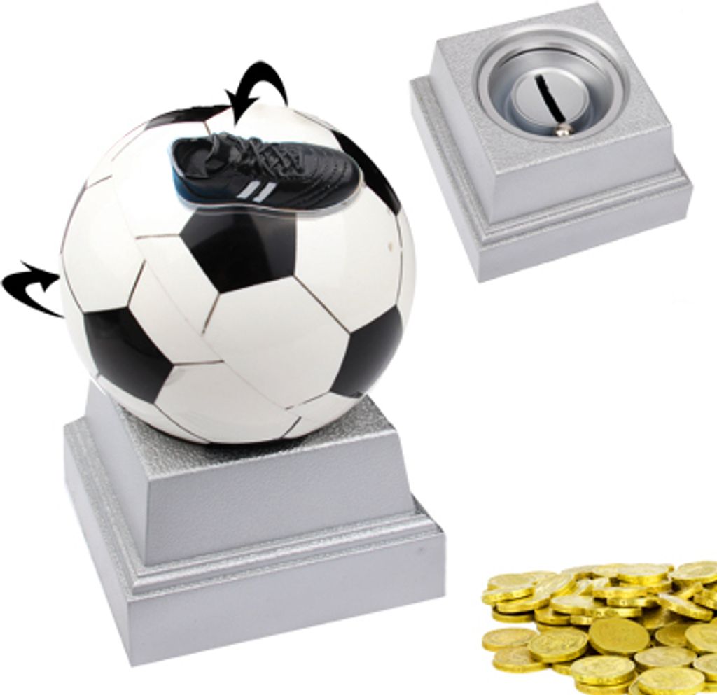 Faszinierende Rolling Football Style Motion Spielzeug mit Reiseschuh / Geldkassetten Base