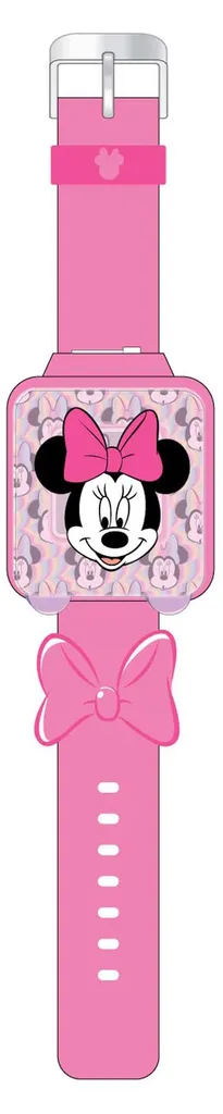 Montre tactile Minnie Mouse rose pour apprendre l'heure en s'amusant