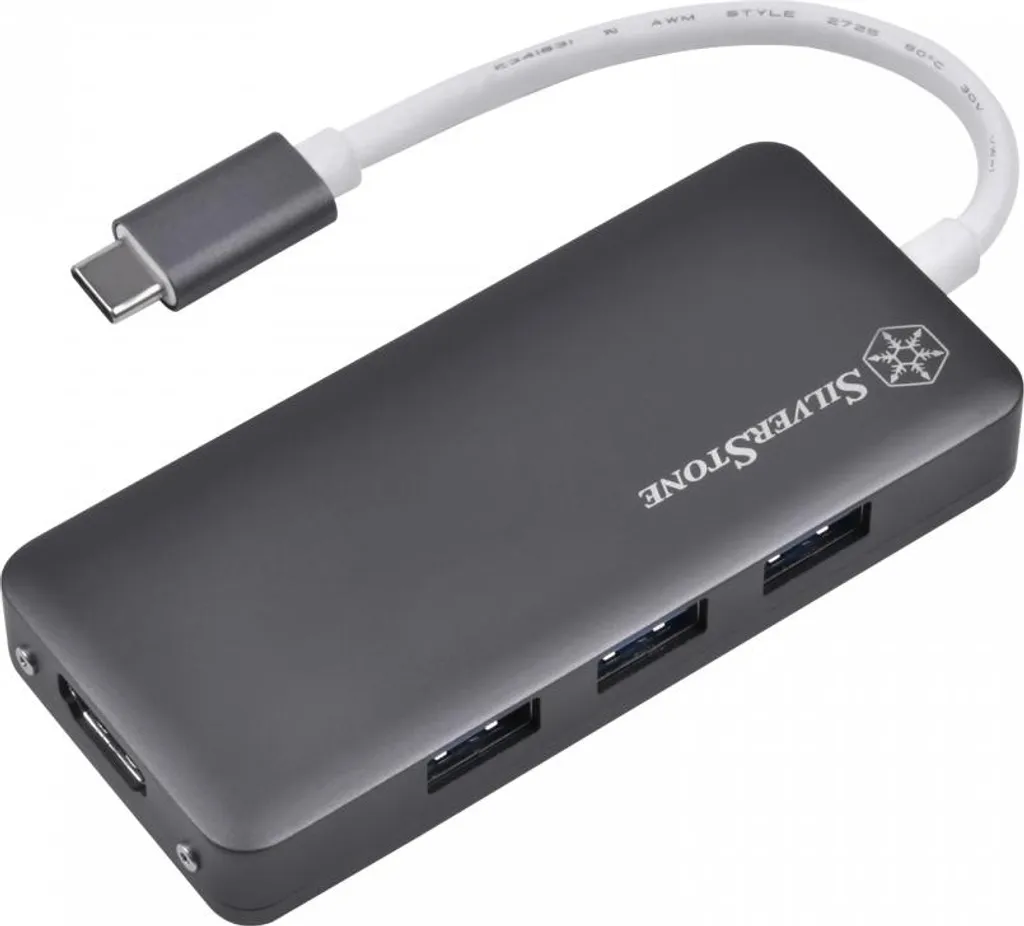 Adaptateur Silverstone SST-EP14C USB-C vers HDMI Gris pour PC - 3