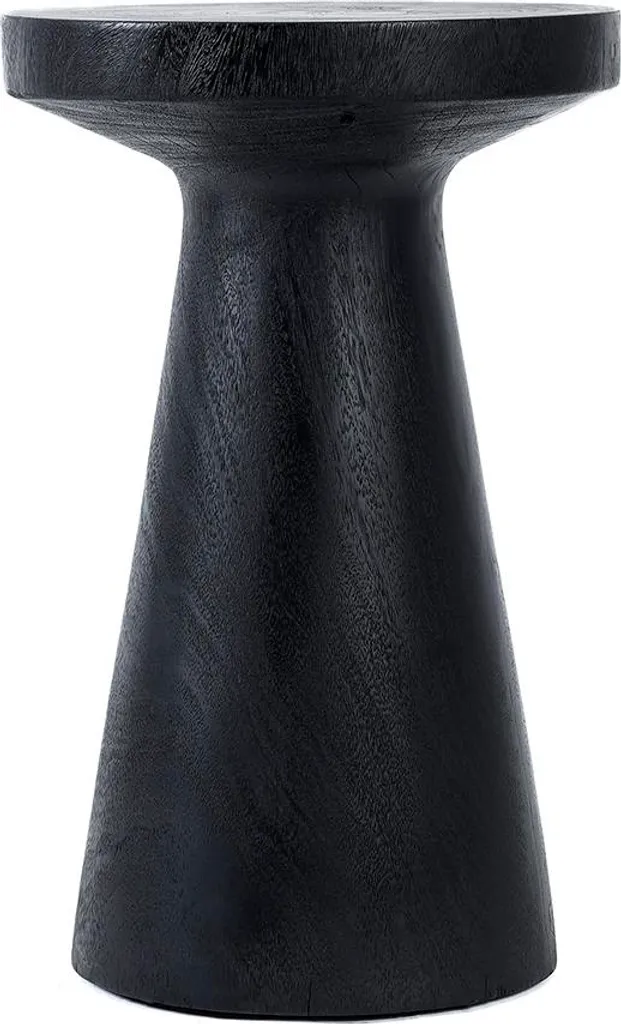 Table d'appoint Fiji Noire - Idéale pour bout de canapé ou chevet