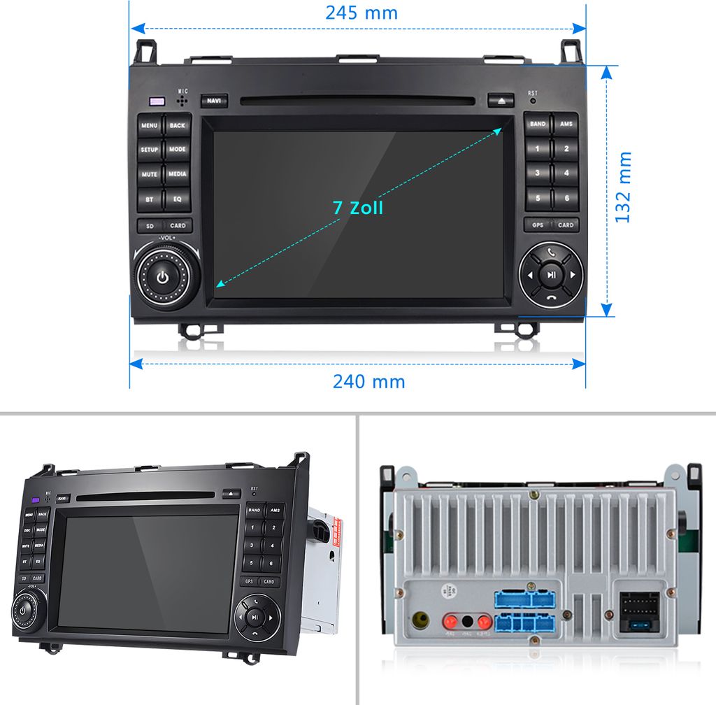 Autoradio Android 13 Pour Ford Transit Custom 2013-2017 - CarPlay Sans Fil, Android Auto, GPS, Caméra Recul
