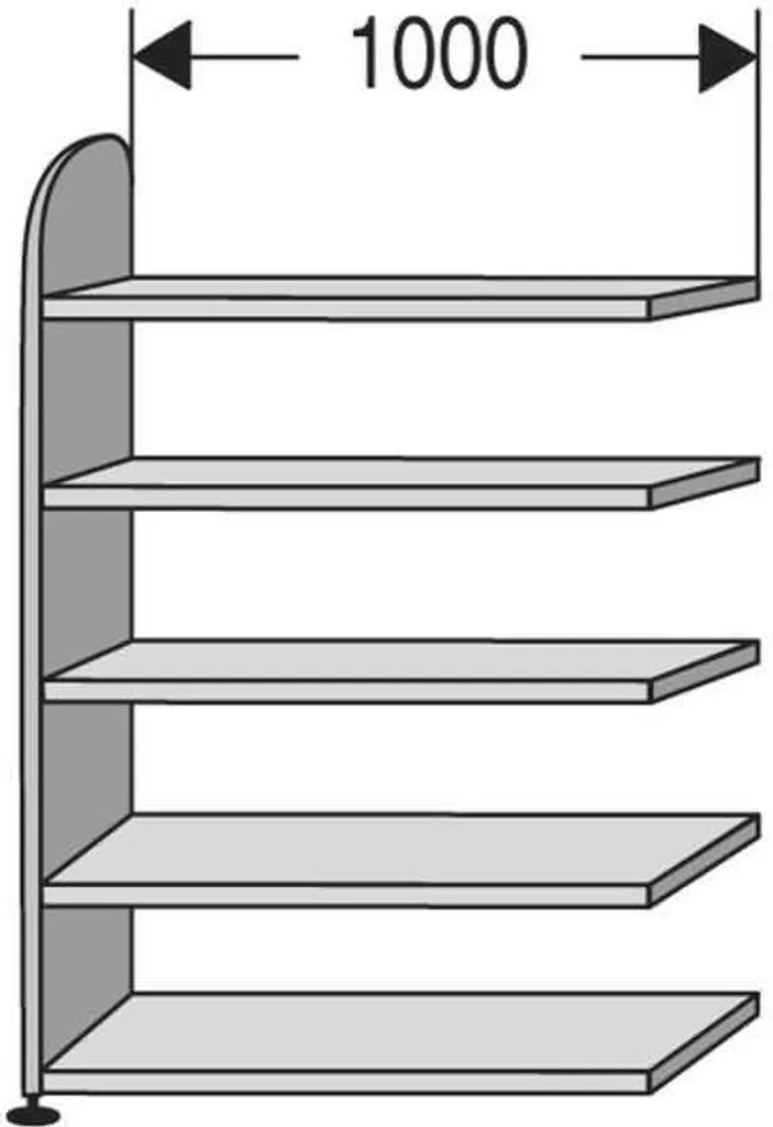 Meuble de rangement Dante pour bureau et archives 100 cm coloris blanc