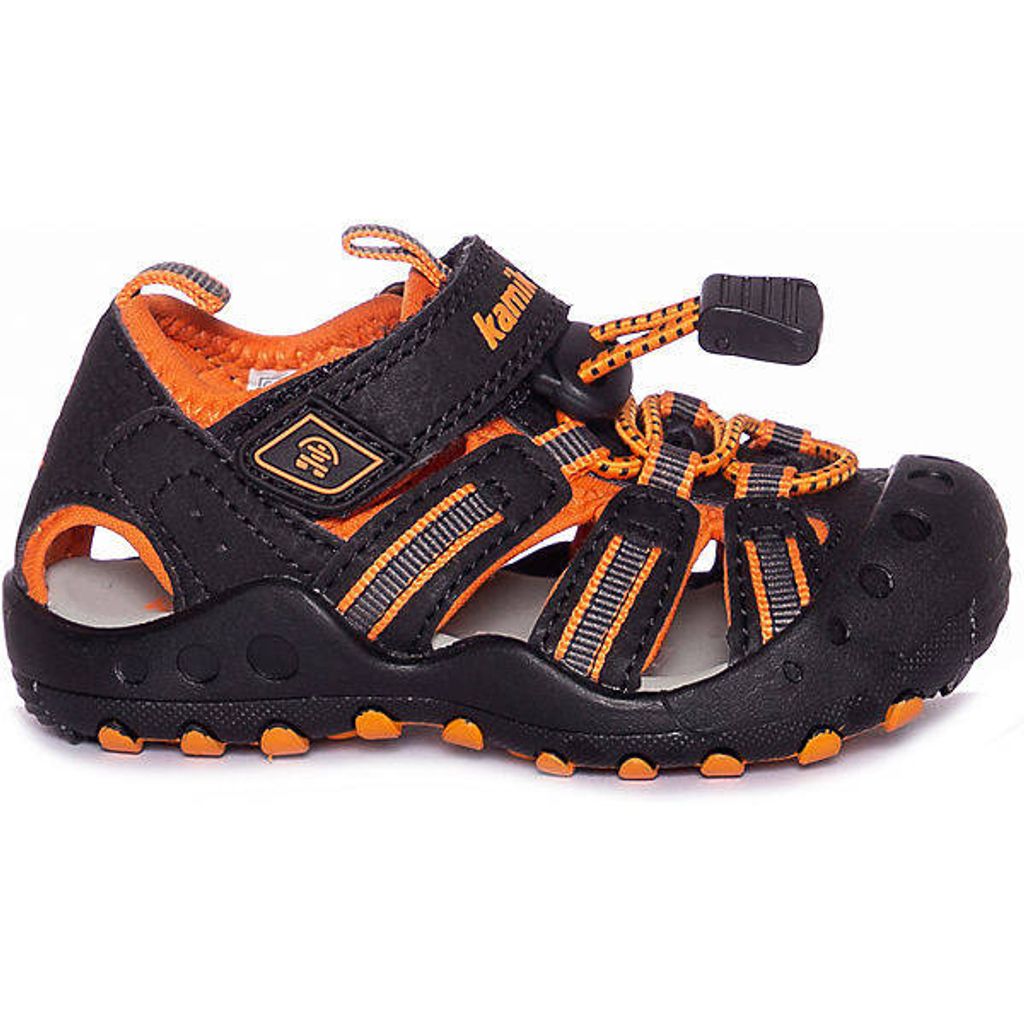 KAMIK Outdoor CRAB Sandale EUR 21 schwarz-orange