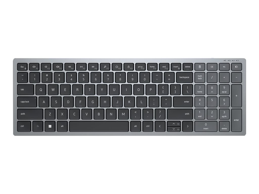 Dell KB740 Tastatur kabellos 2.4 GHz QWERTZ Titan Gray Produktbild 