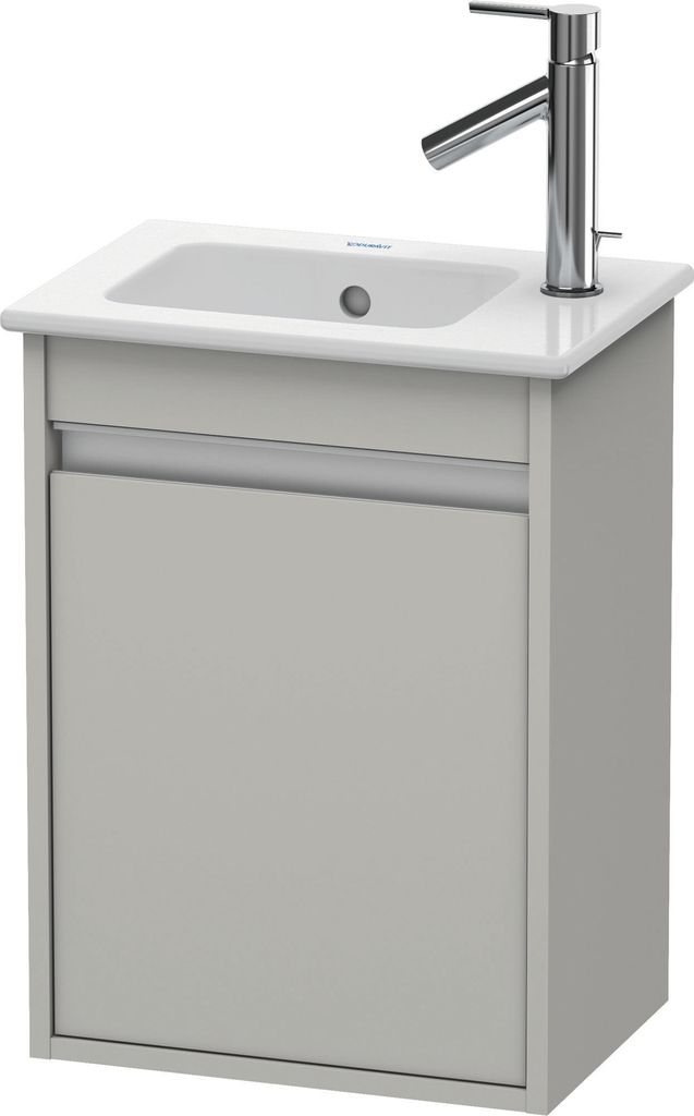 Waschtischunterbau KETHO 550x400x285mm Ans links betongrau Produktbild 