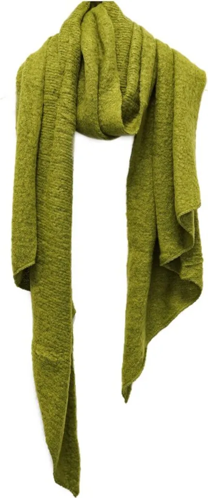 Sciarpa 220x70 Verde Elegante - Tessuto Riscaldante Alta Qualità