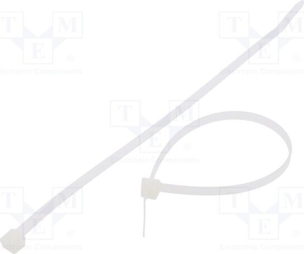 100x Kabelbinder 222N W: 4,8mm L: 200mm natürlich FIX-S-4.8X200S/N Kabelbinder