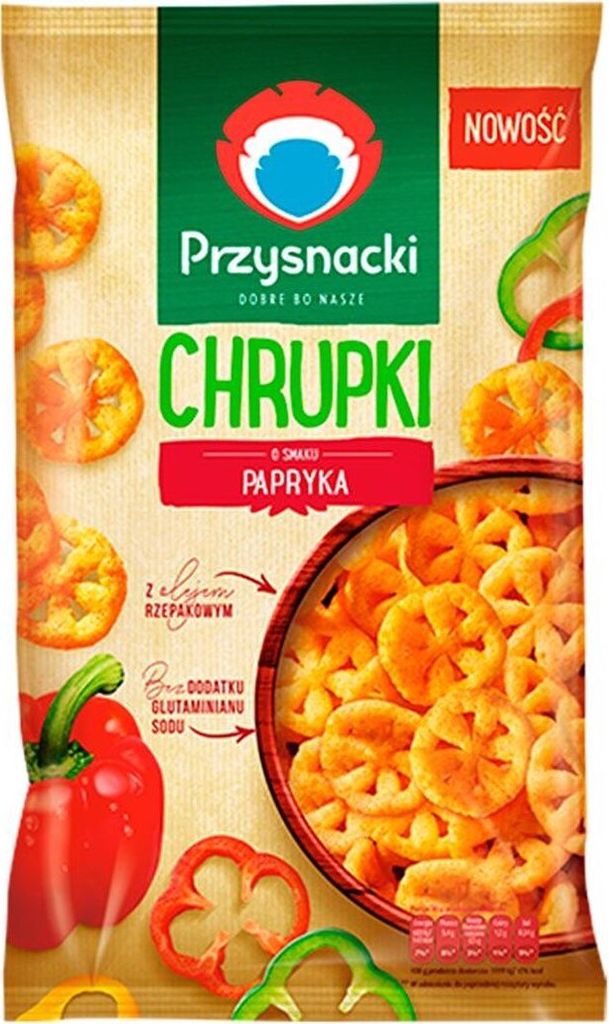 Przysnacki Chrupki O Smaku Papryka 120 G Zdjęcie produktu 