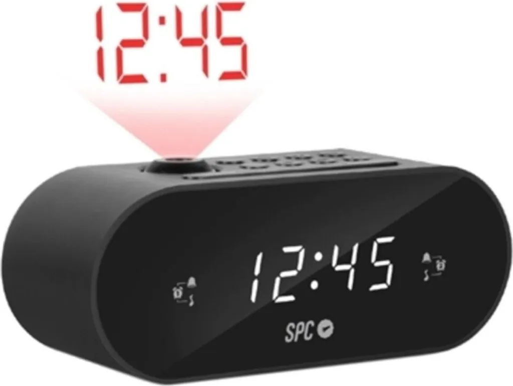 Réveil radio SPC Frodi Max grand écran avec fonction Snooze et Radio FM