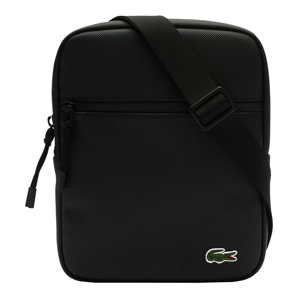 Lacoste Borsa Viaggio Flat Crossover LCST Noir - Leggera e Sicura - 14