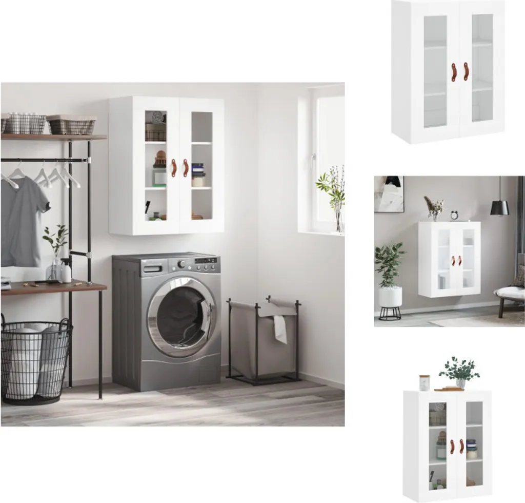 Mobile Sospeso Bianco vidaXL 69,5x34x90 cm - Credenza Salvaspazio