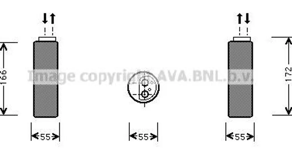 Sécheur AC AVA OLD153 haute fiabilité pour circuit climatisation Opel