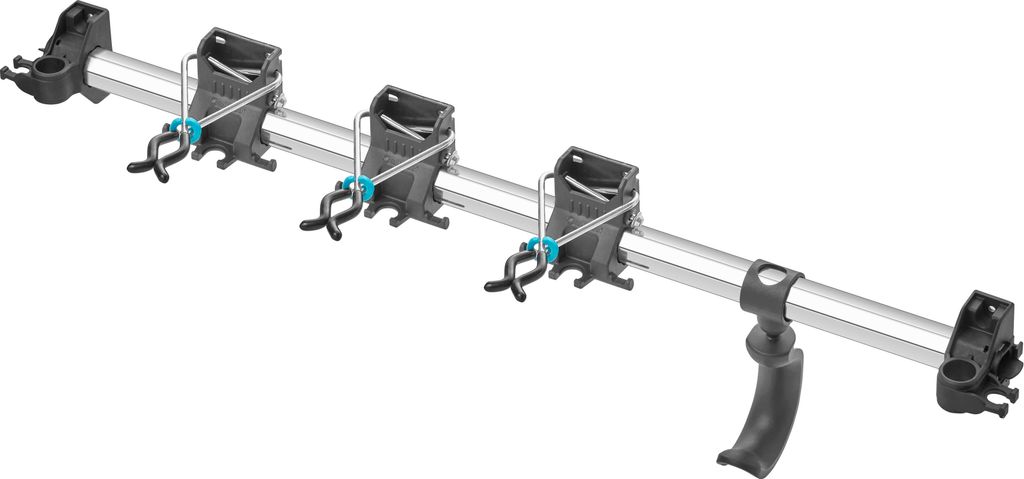 Gardena 3509-20, Wand-montiert, 4 Haken, Schwarz, Silber, Produktbild 