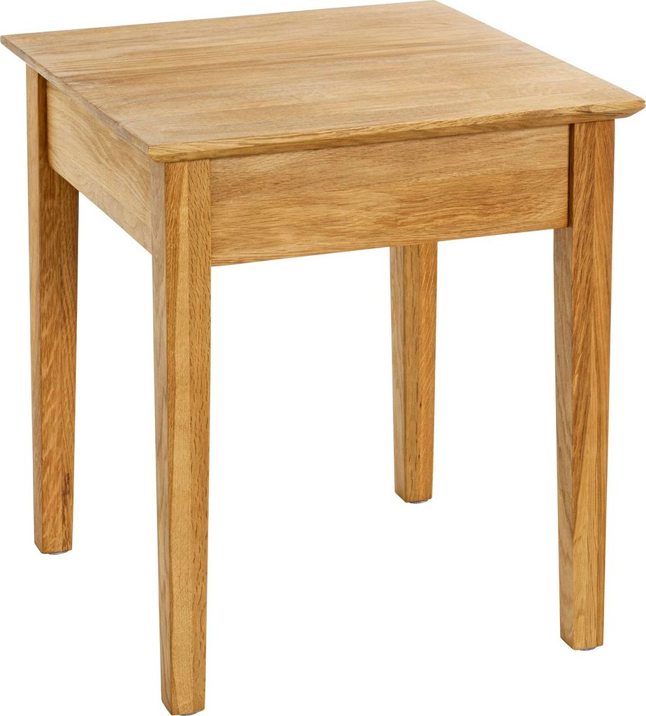 HAKU Beistelltisch eiche - Massivholz, B/H/T: 45x52x45 cm Produktbild 
