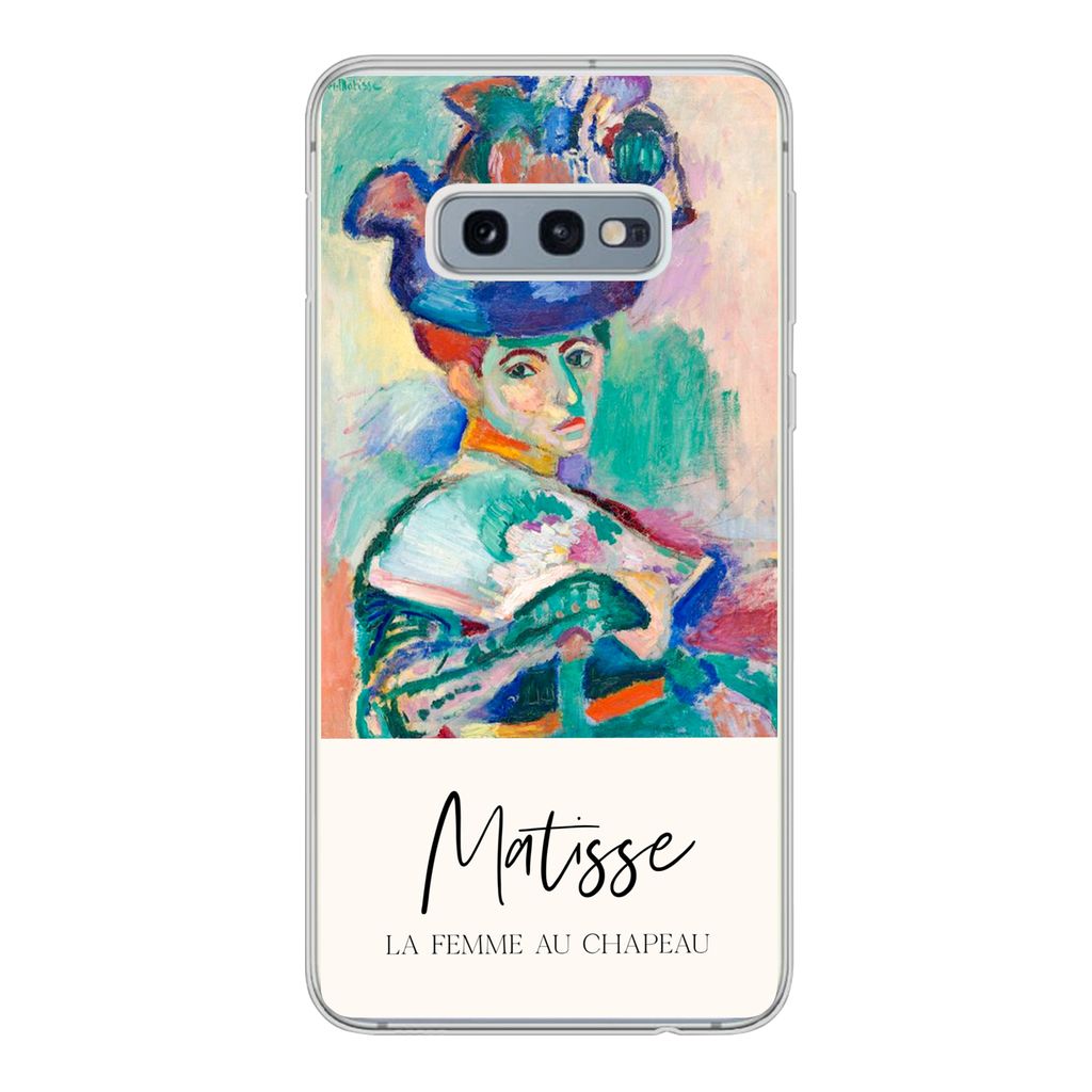 MuchoWow Handyhülle Schutzhülle Hülle für Samsung Galaxy S10e Die Frau mit dem Hut - Matisse - Kunst Silikon Softcase Handy Hülle - Handy