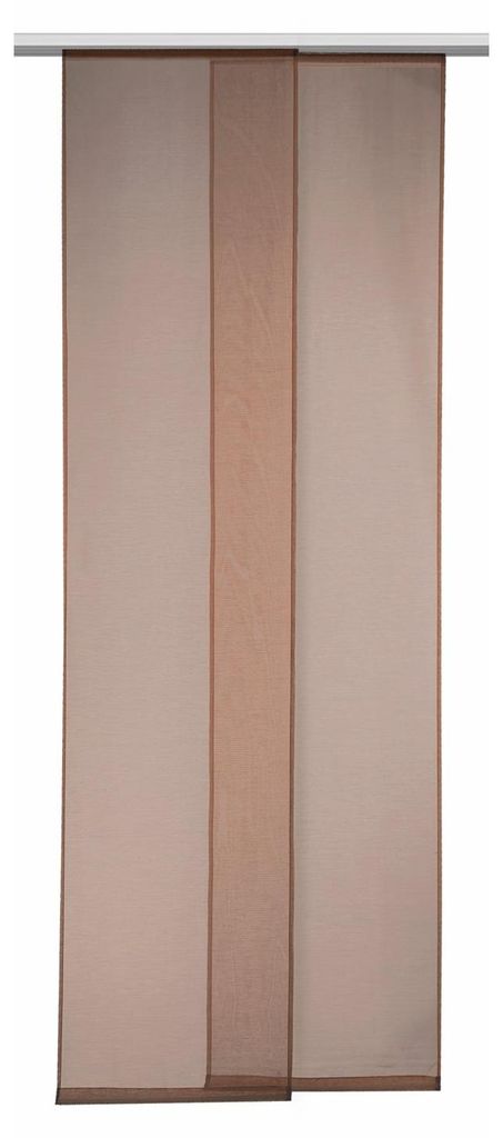 Flächenvorhang „Max“:  Größe (HxB): 245x60cm Farbe: Braun Produktbild 