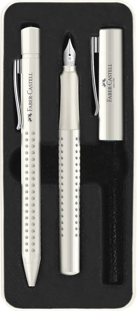 Pack Scolaire et Bureau : Coffret Stylo Plume et Bille GRIP 2010 Blanc