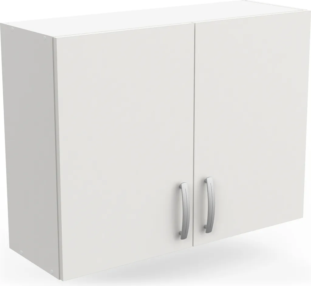 Armoire suspendue Nova blanc mat 80x60 cm - Rangement grande largeur