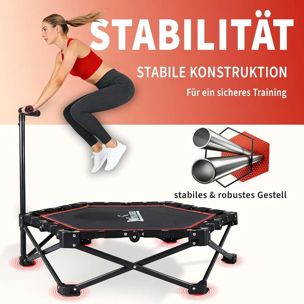 Trampoline Gain de Place pour Petit Appartement - Pliable et Silencieux