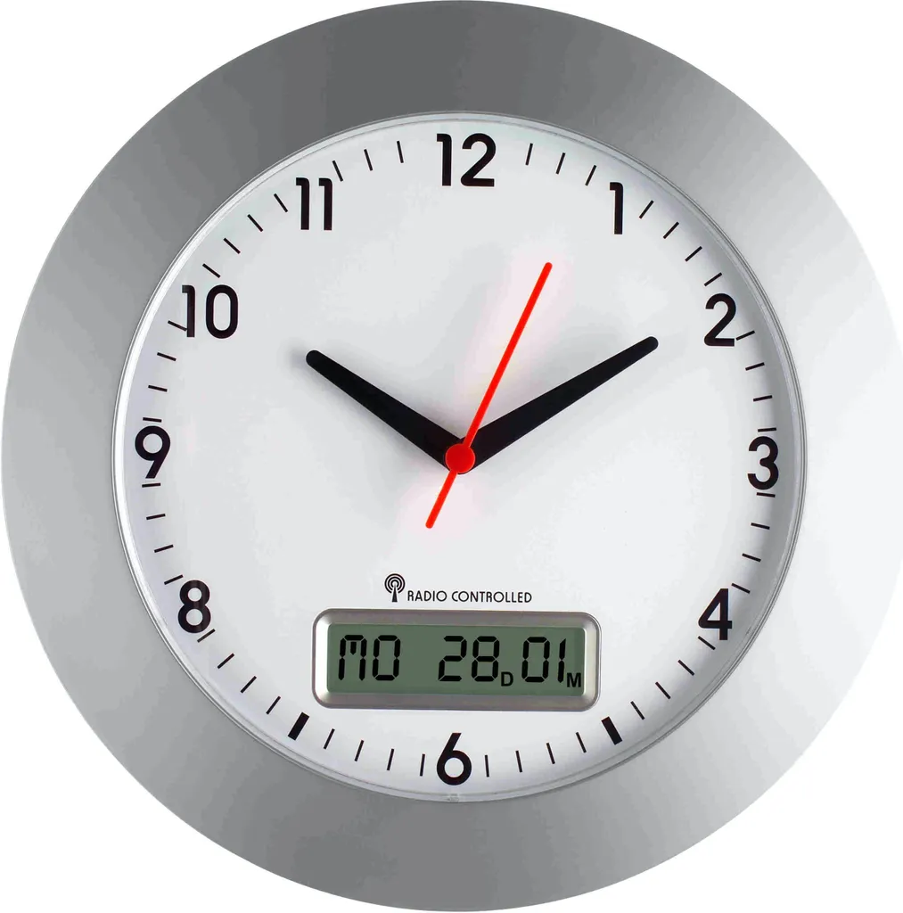 Horloge murale automatique TFA 98.1092 : finis les réglages manuels !