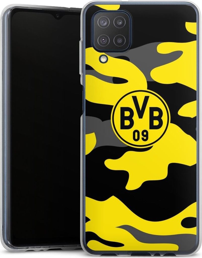 DeinDesign Handyhülle für Samsung Galaxy M12 Silikon Hülle Case Smartphone Schutzhülle BVB Borussia Dortmund Fanartikel