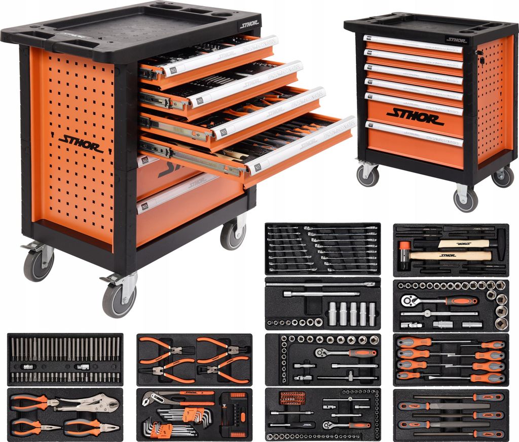 Sthor 58550 Chariot à outils en métal Image du produit 