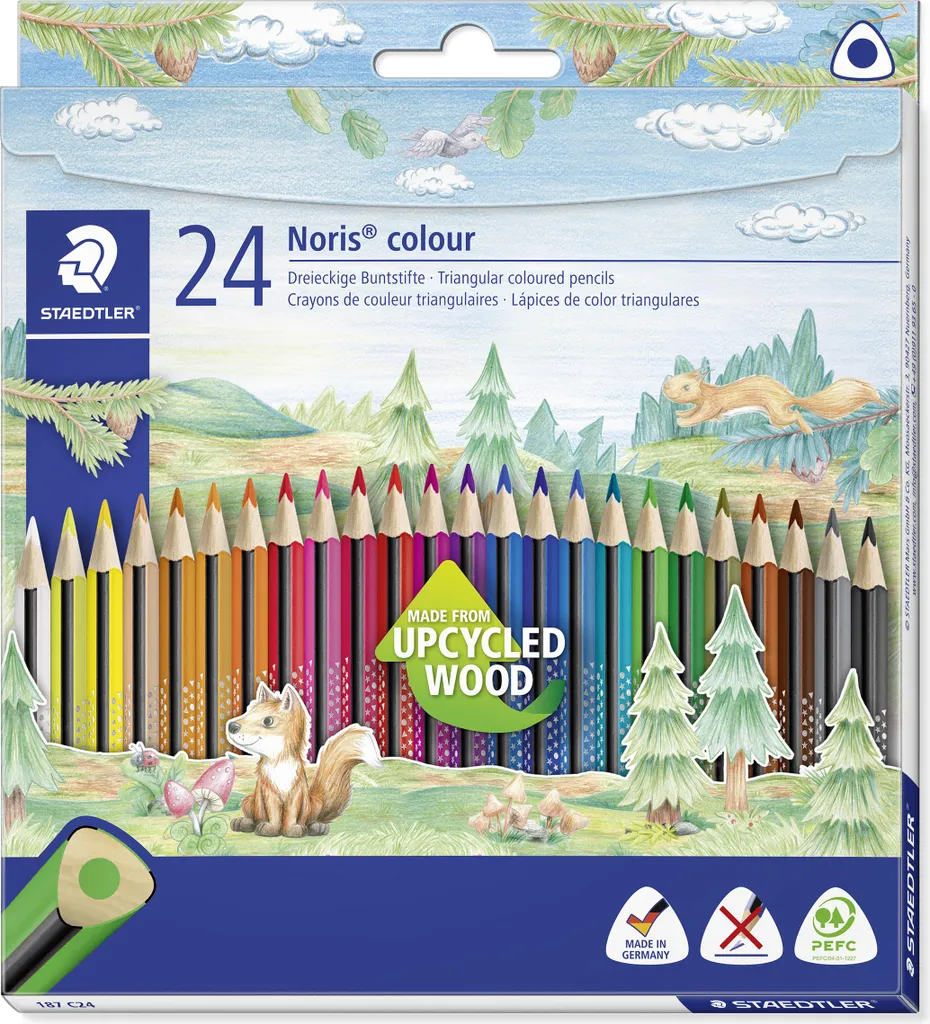 Crayons de Couleur Noris 187 C24 : Fini les Mines Cassées - Lot de 5x24