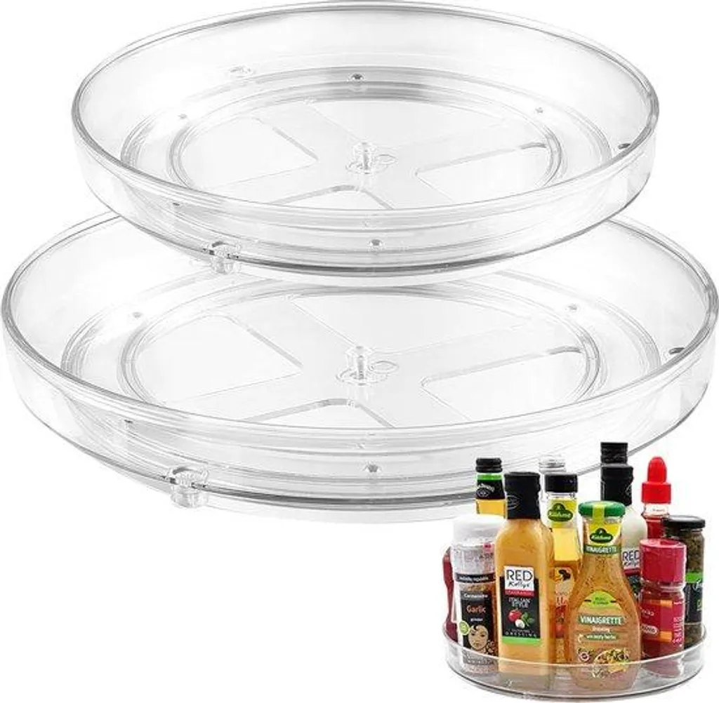 Étagère de placard rotative - Optimisation de rangement cuisine 360°