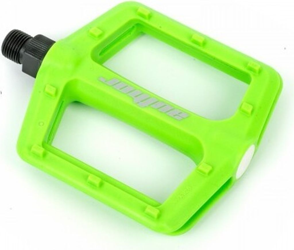 Fahrradpedale APD-F13 Nylon BMX MTB Plattformpedale grün Reflektor